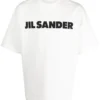 Tricou JIL SANDER Printed Logo S/S alb