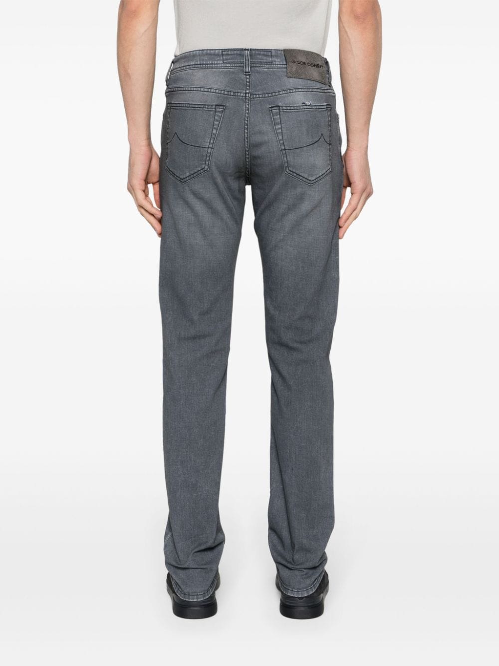 Pantaloni denim Jacob Cohen Bard Slim-fit gri - imagine 2