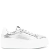 Sneakers FERRAGAMO Wedge Metallic argintii