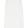 Fusta midi Lorena Antoniazzi Ribbed-Knit alba