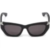Ochelari de soare Alexander McQueen Punk Rivet negri
