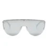 Ochelari de soare Alexander McQueen Shield-Frame argintii