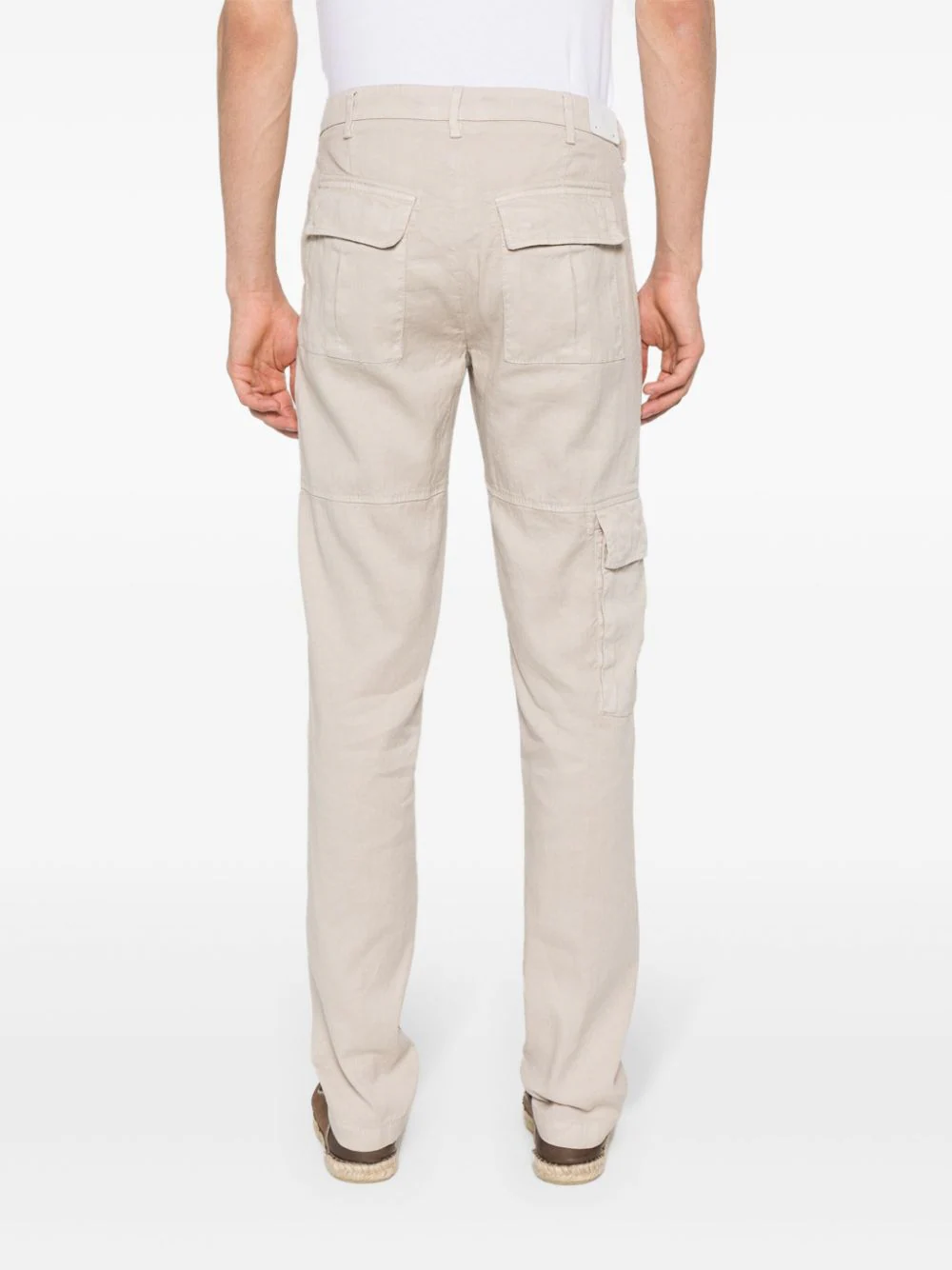 Pantaloni Eleventy Tapered-Leg Cargo bej - imagine 2