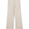 Pantaloni Lorena Antoniazzi Wide-Ribbed bej