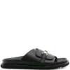 Papuci Doucal's Logo-Buckle negri