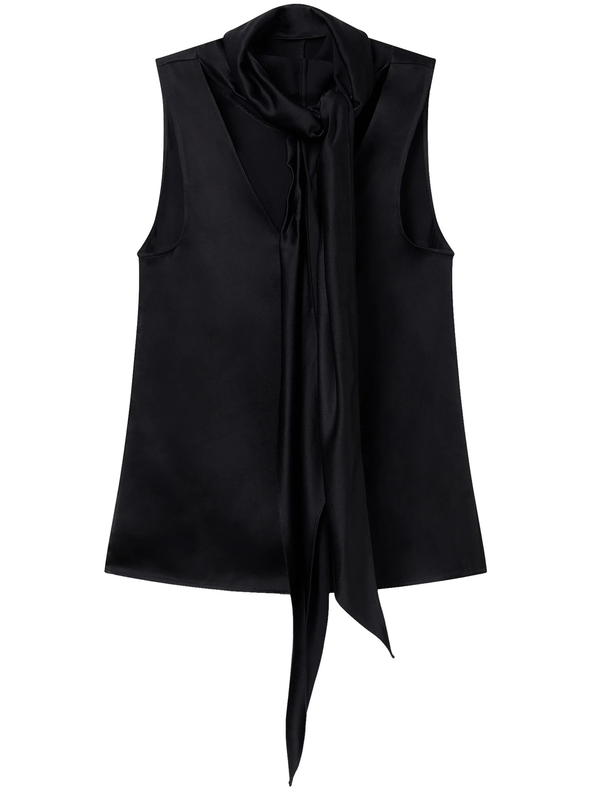Top Stella McCartney Scarf-Collar negru