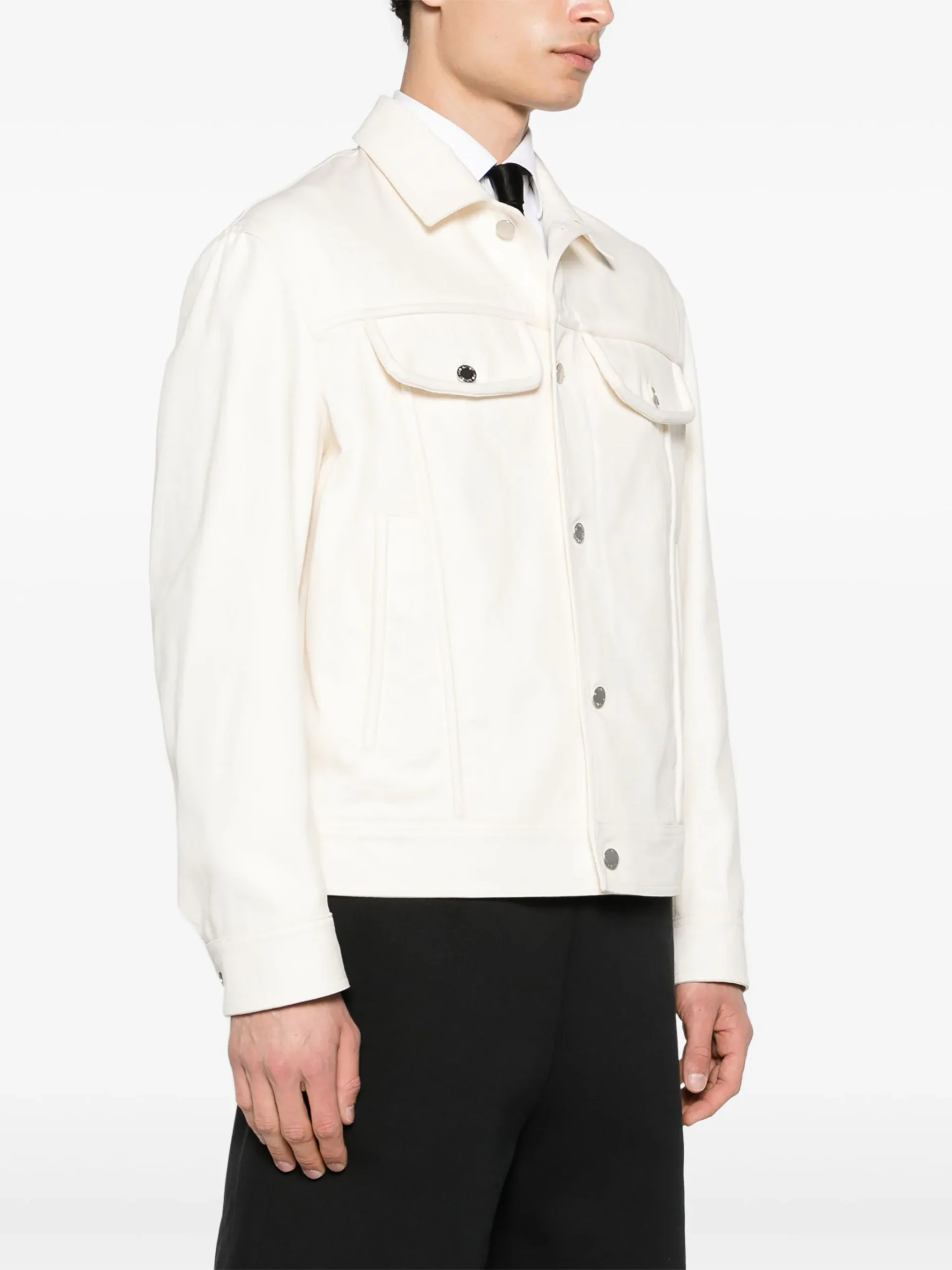 Jacheta Neil Barrett Twill ecru - imagine 3