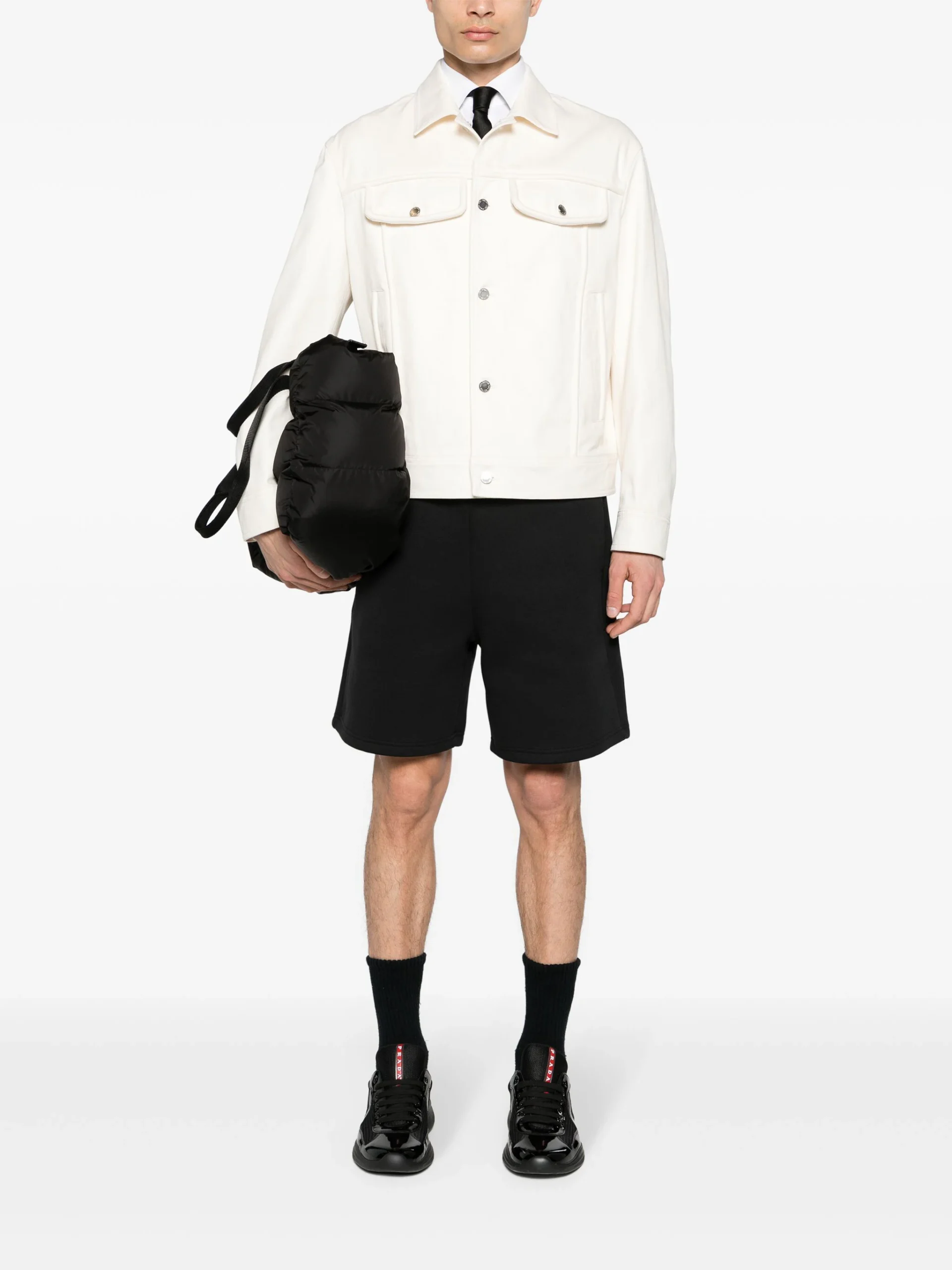 Jacheta Neil Barrett Twill ecru - imagine 4