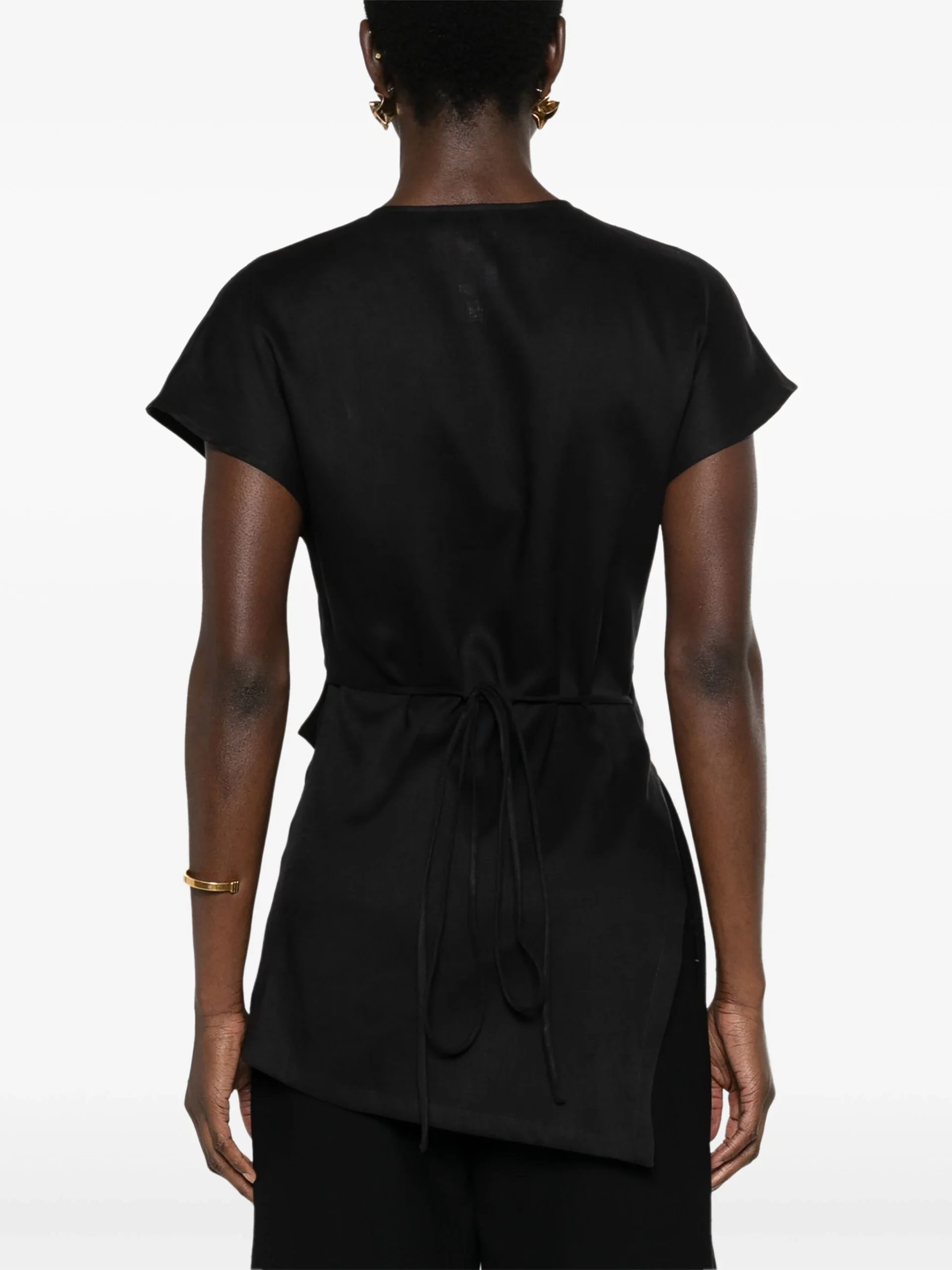 Top Fabiana Filippi Asymmetric negru - imagine 2