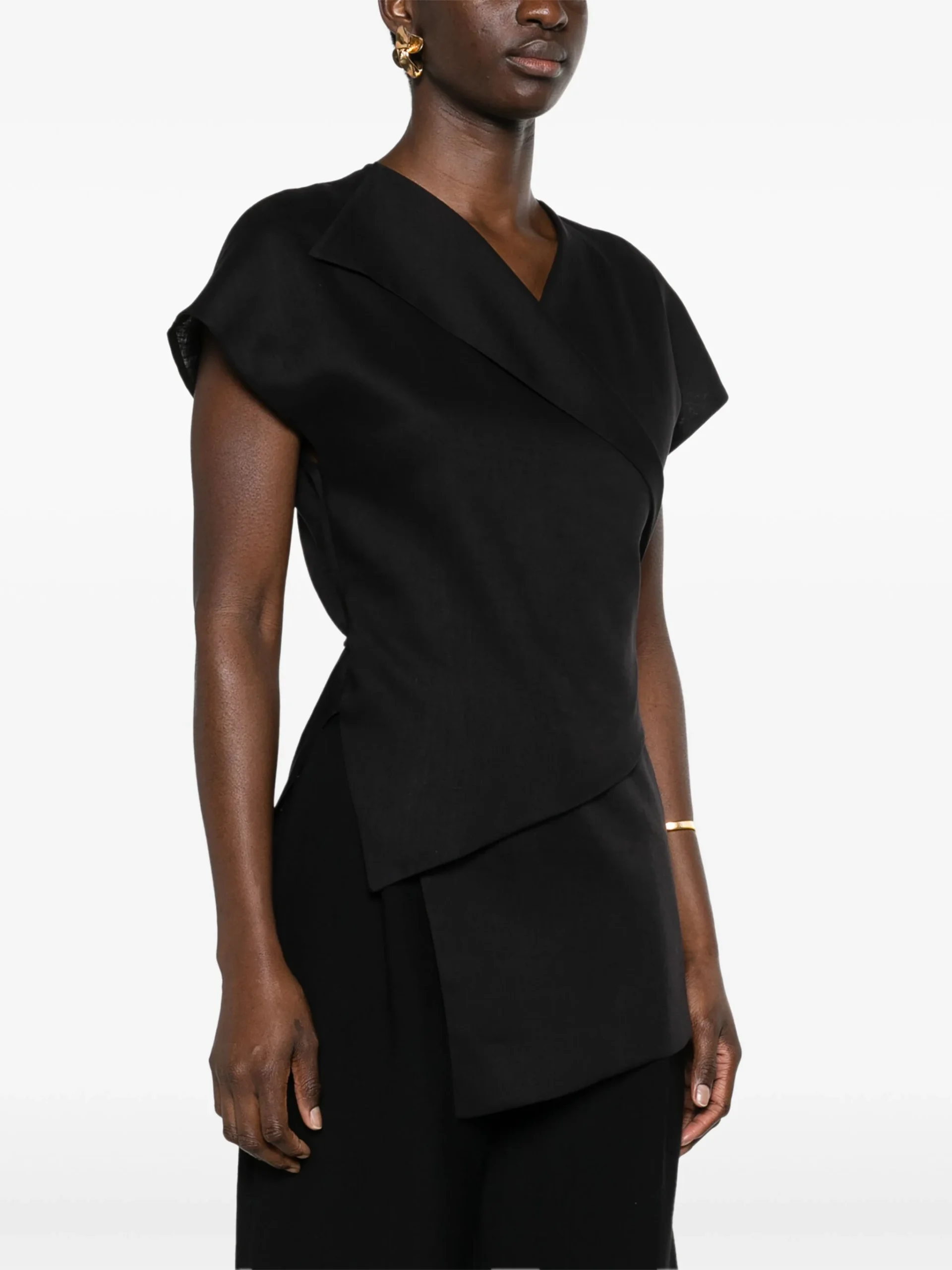 Top Fabiana Filippi Asymmetric negru