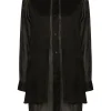 Camasa Lorena Antoniazzi Layered Ramie negru