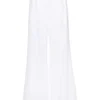 Pantaloni Fabiana Filippi Wide-Leg albi
