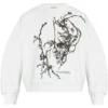 Bluza Alexander McQueen Graphic-Print alb