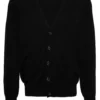 Cardigan Alexander McQueen Embroidered-Logo negru