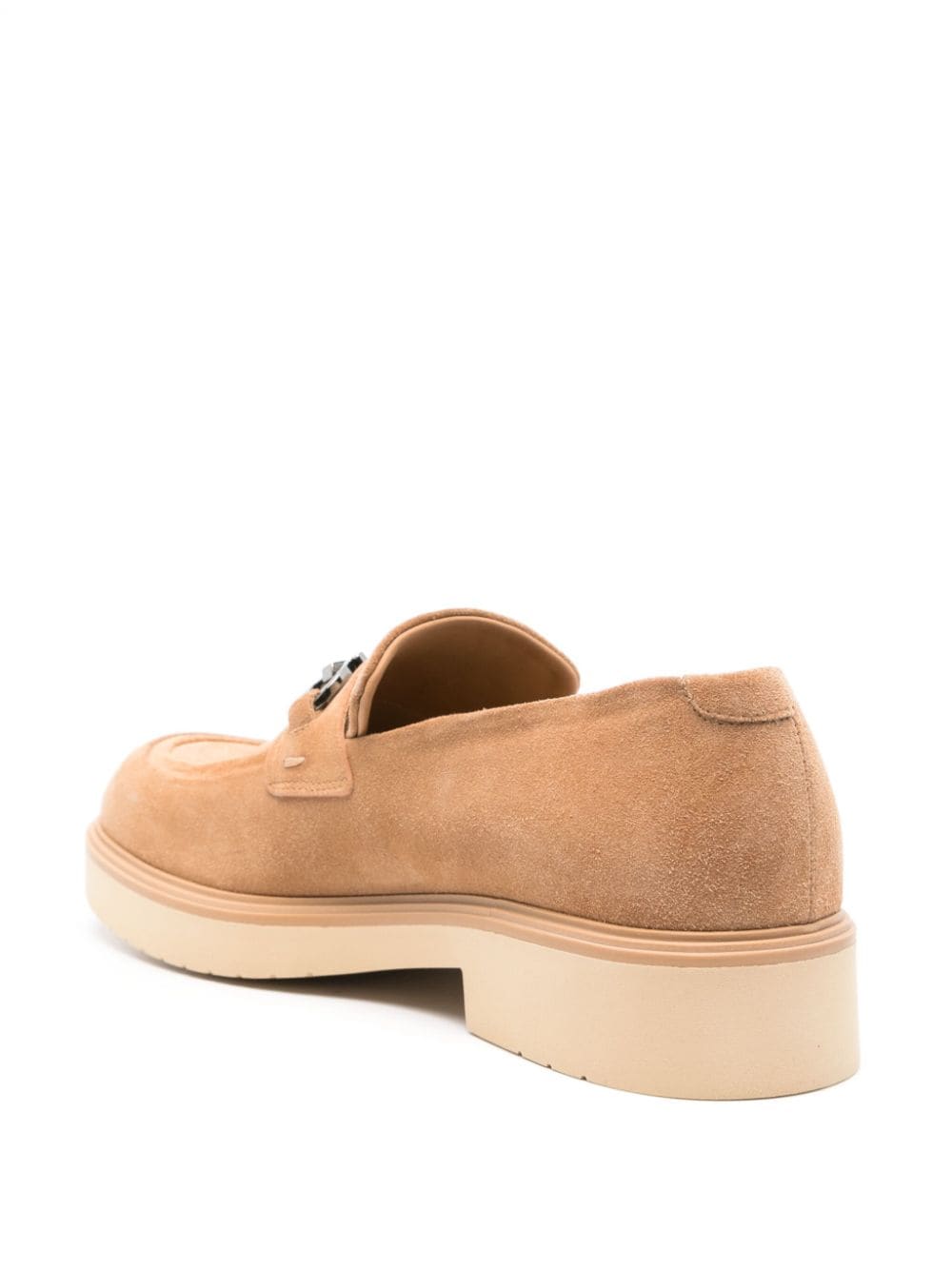 Mocasini FERRAGAMO Gancini-Ornament bej - imagine 2