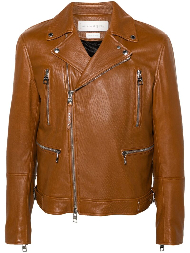 Jacheta Alexander McQueen ZIp-Up Biker maro