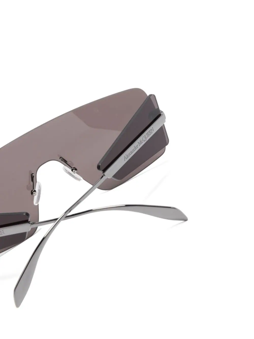 Ochelari de soare Alexander McQueen Oversize Shield-Frame negru - imagine 4