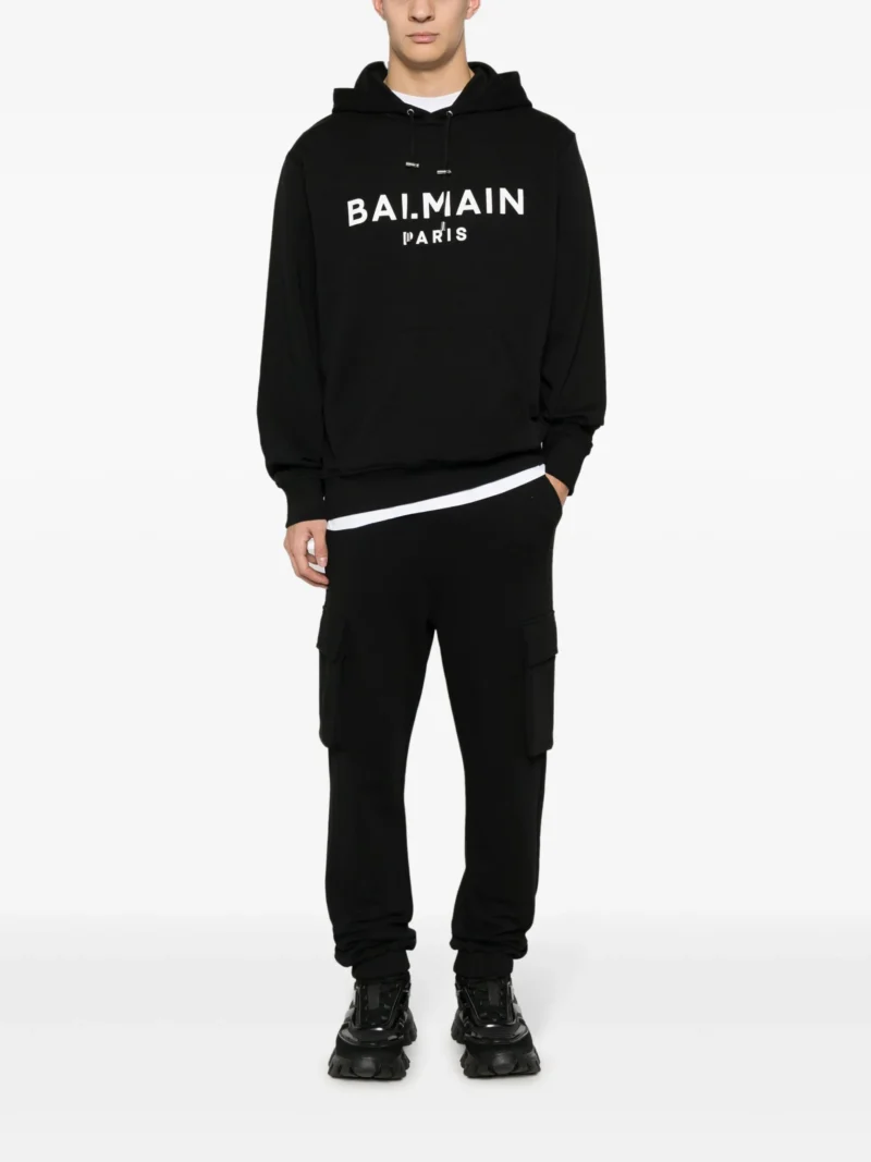 Alternative view of Pantaloni Balmain Embossed Logo negri