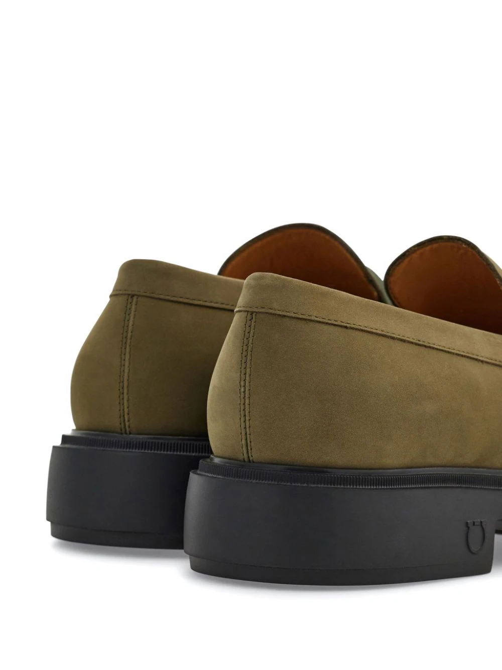 Pantofi loafers FERRAGAMO Penny khaki - imagine 2