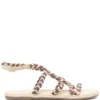 Sandale Manebi Braided-Straps Espadrilles bej