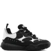 Sneakers Alexander McQueen Lace-Up Panelled negru