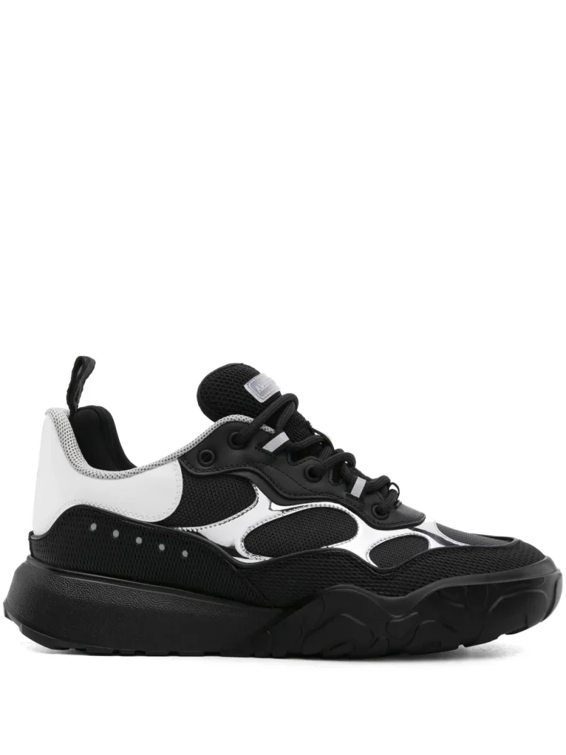 Sneakers Alexander McQueen Lace-Up Panelled negru