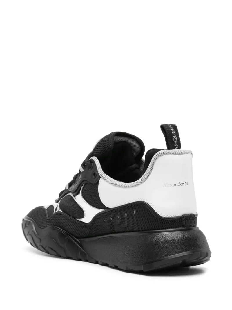 Alternative view of Sneakers Alexander McQueen Lace-Up Panelled negru