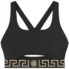 Sutien bikini Versace Greca Border negru