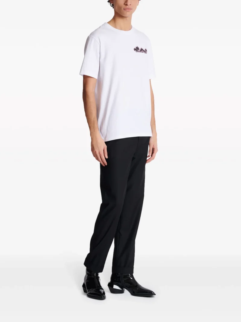 Alternative view of Tricou Balmain Club-Print alb