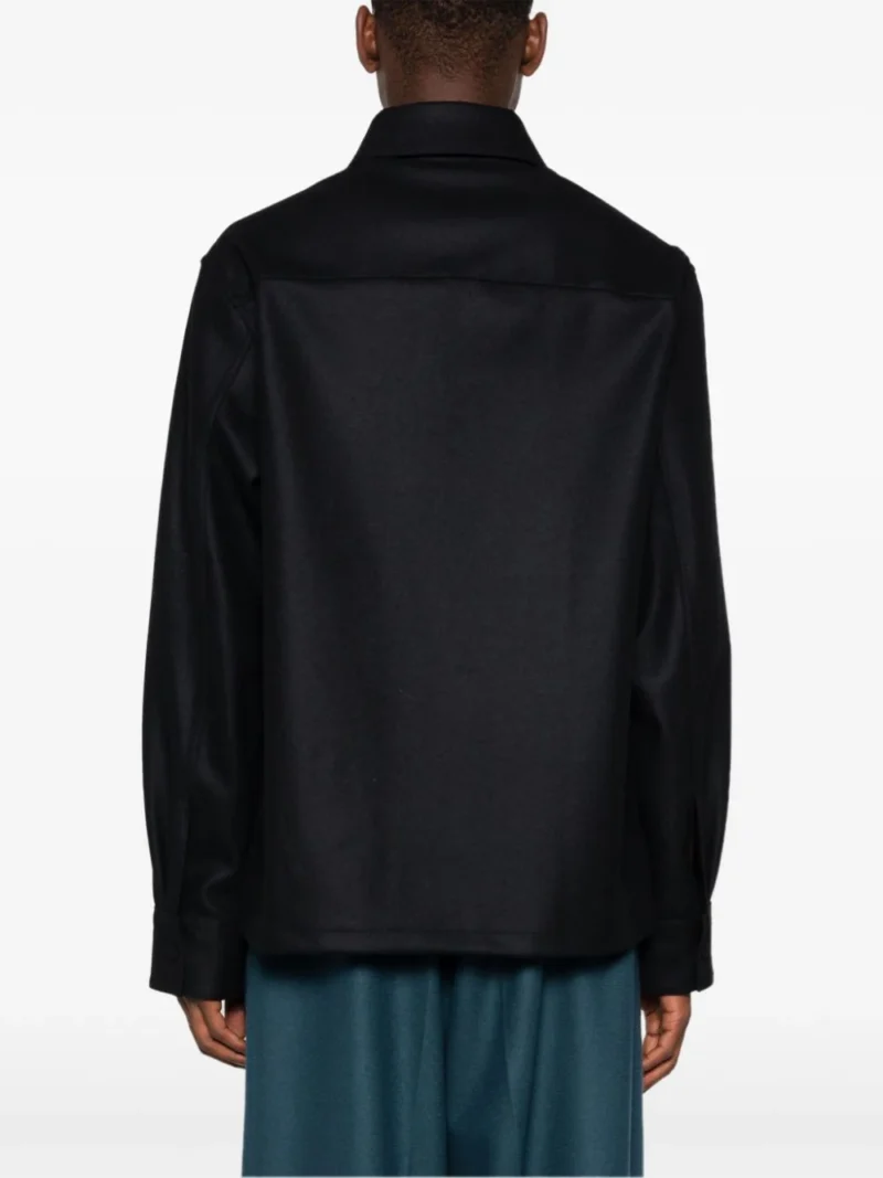 Alternative view of Camasa JIL SANDER Wool negru