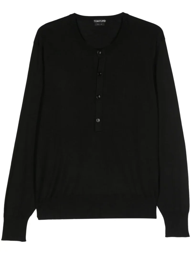 Cardigan TOM FORD Fine Knit negru
