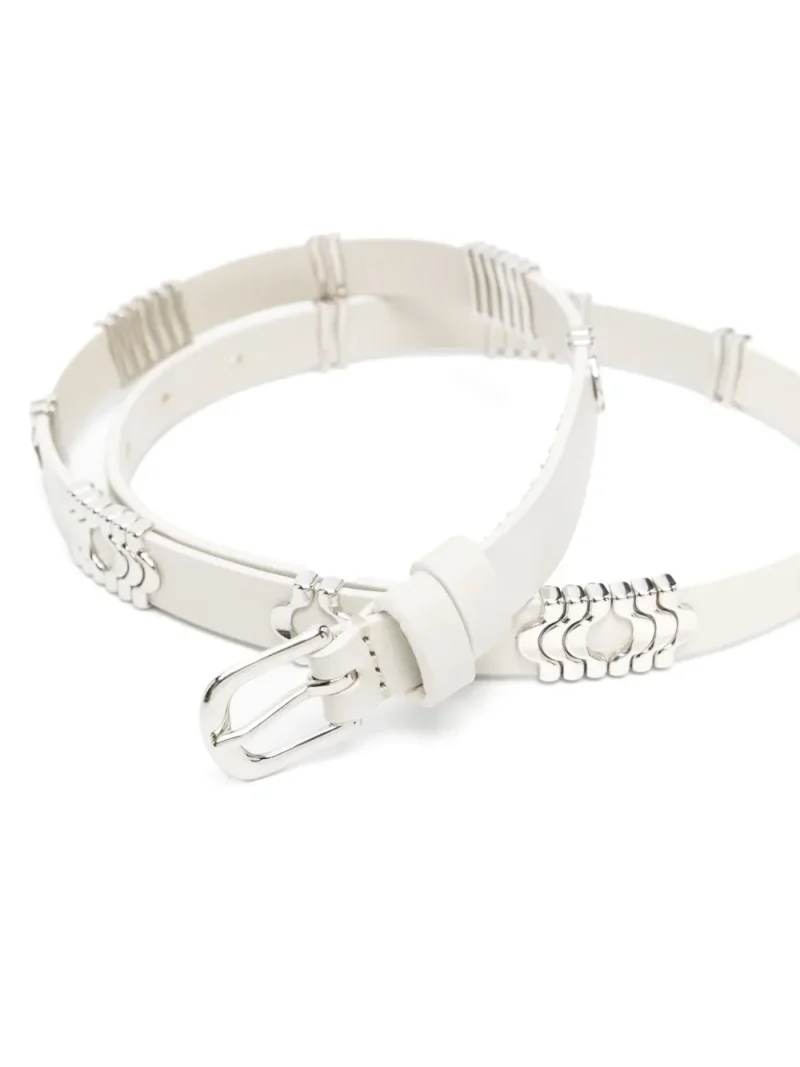 Alternative view of Curea Isabel Marant Odena Leather alb