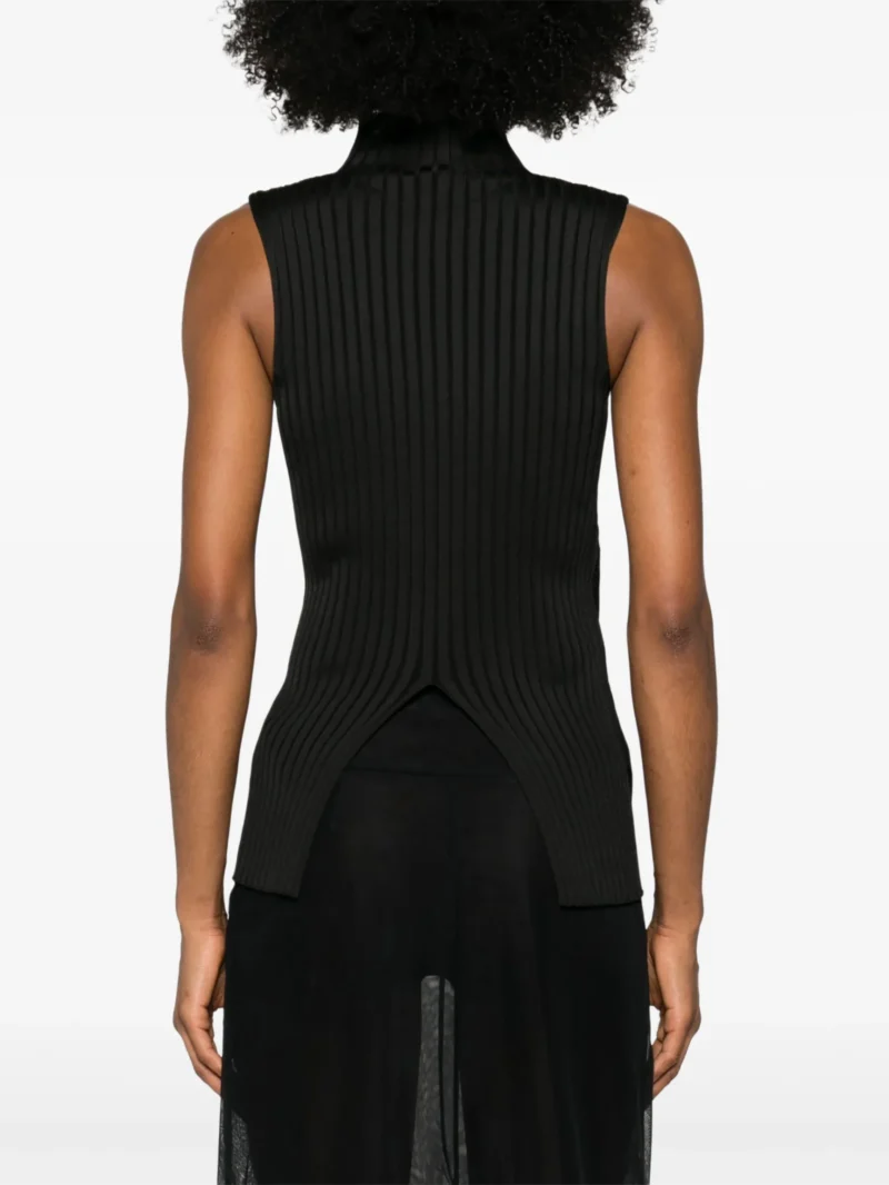 Alternative view of Top Jil Sander ribbed-knit negru