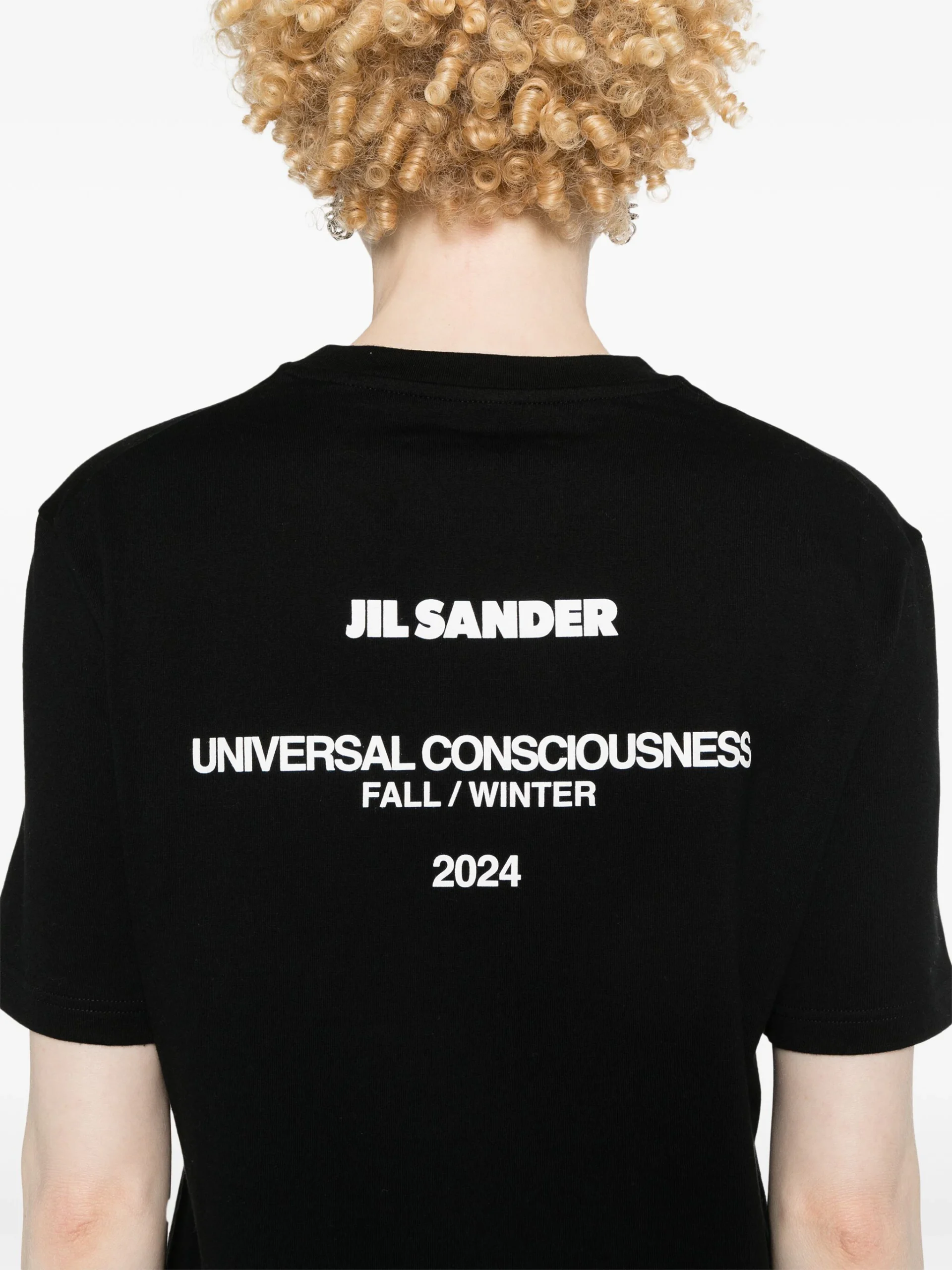 Tricou Jil Sander logo-print negru - imagine 5