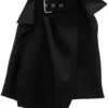 Fusta mini JW Anderson Asymmetric Draped negru