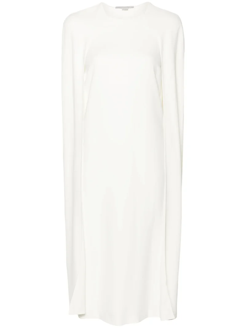 Rochie Stella McCartney cape-design alb