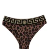 Bikini Versace Leopard-Print maro
