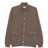 Cardigan Gran Sasso Button-up Funnel-neck maro