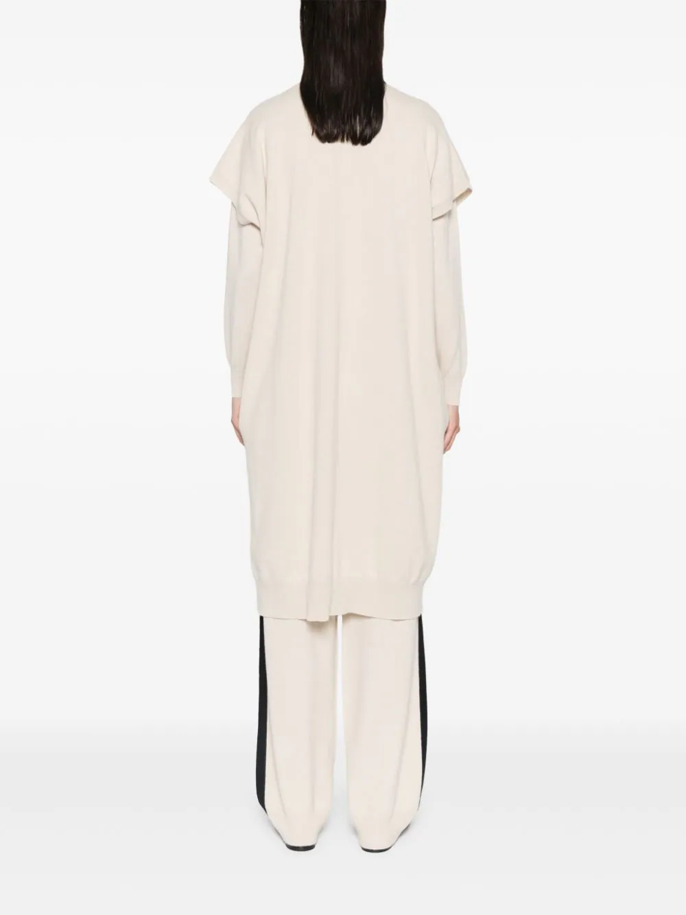 Cardigan Lorena Antoniazzi Knitted bej - imagine 2