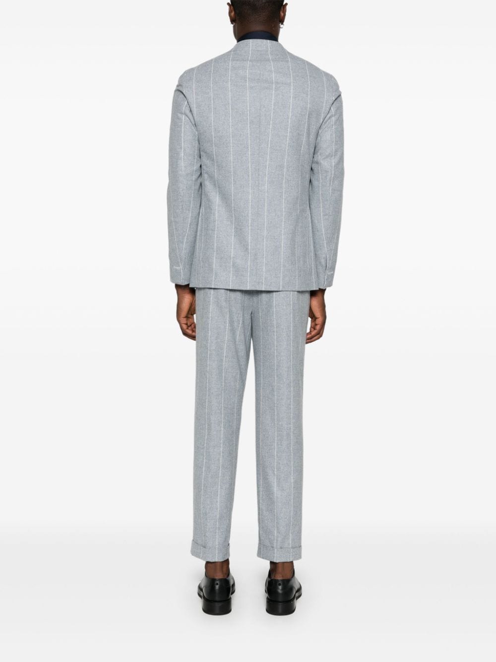 Costum Eleventy Striped gri - imagine 2