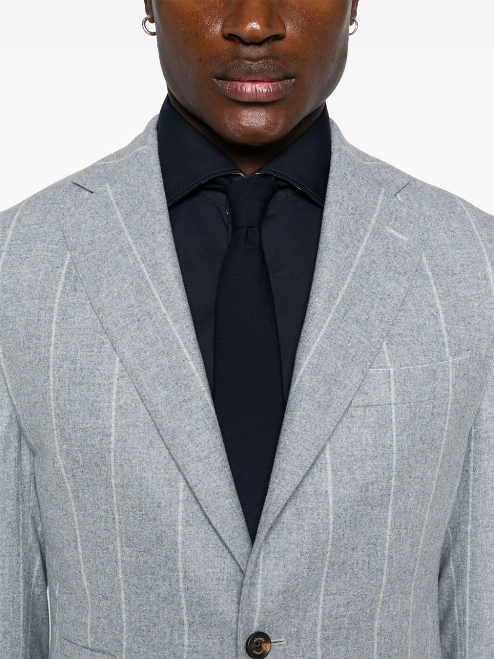 Costum Eleventy Striped gri - imagine 5