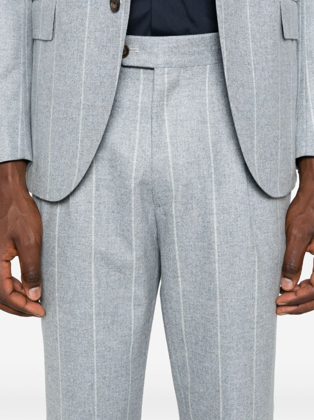 Costum Eleventy Striped gri - imagine 6