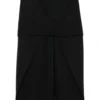 Fusta Alexander McQueen Asymmetric negru