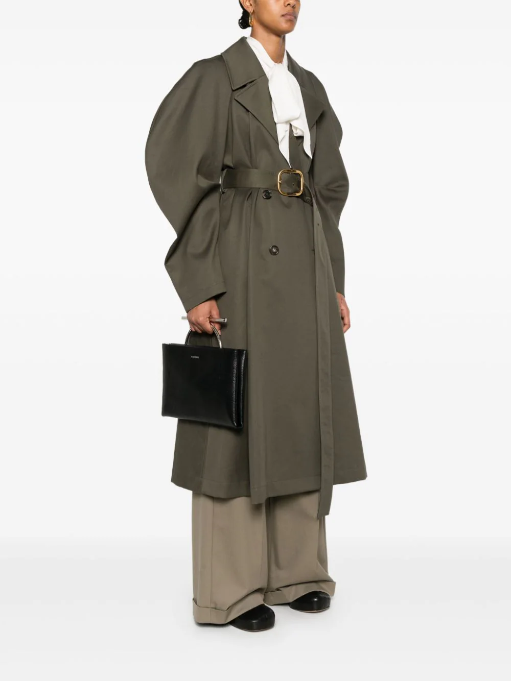 Geanta plic Alexander McQueen Cross-Bar negru - imagine 4