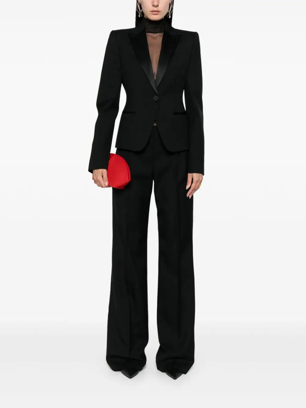 Sacou Alexander McQueen Wool negru - imagine 4