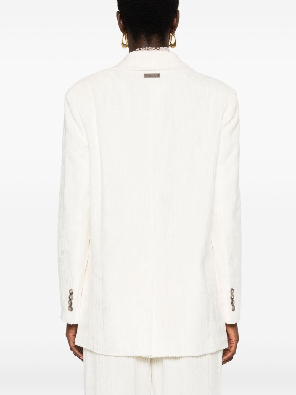 Jacheta Peserico Double-Breasted alb - imagine 2