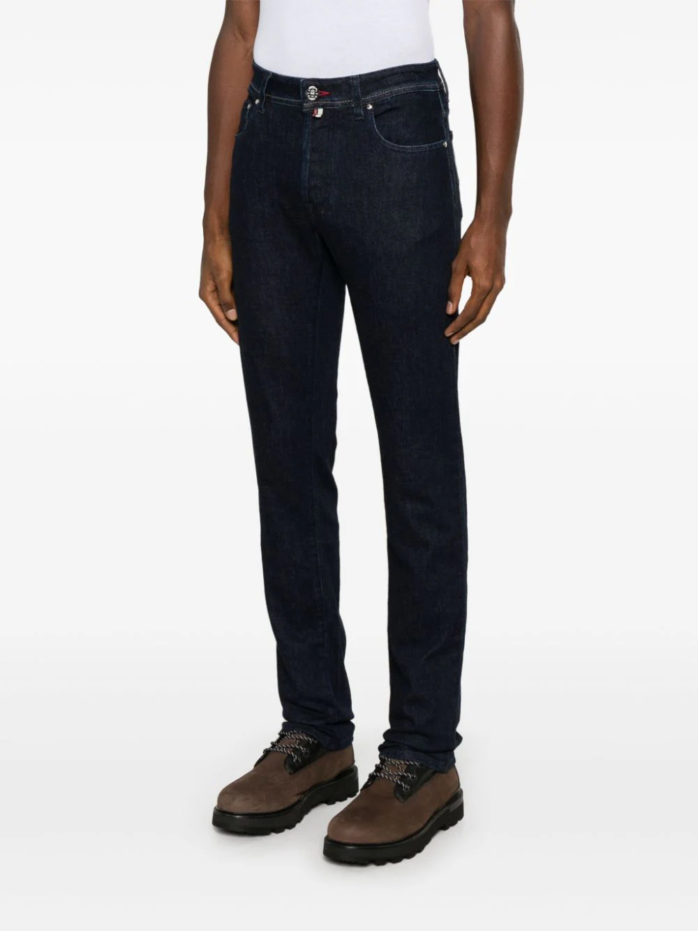 Pantaloni denim Jacob Cohën Bard bleumarin - imagine 3