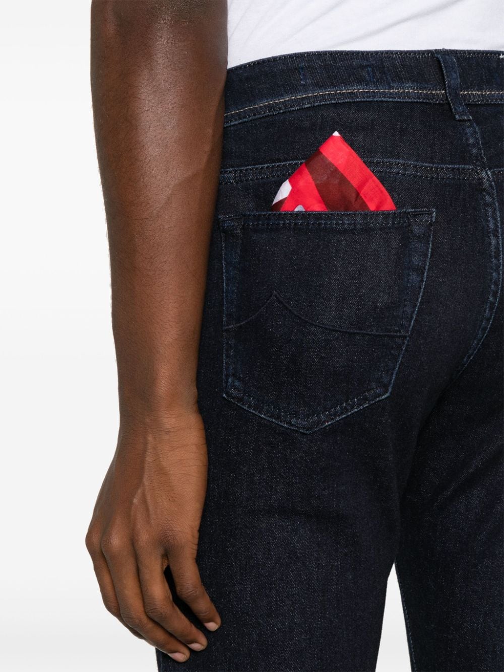 Pantaloni denim Jacob Cohën Bard bleumarin - imagine 5