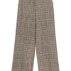 Pantaloni Lorena Antoniazzi Checked maro
