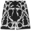 Pantaloni scurti Versace Acanthus Leaves negru